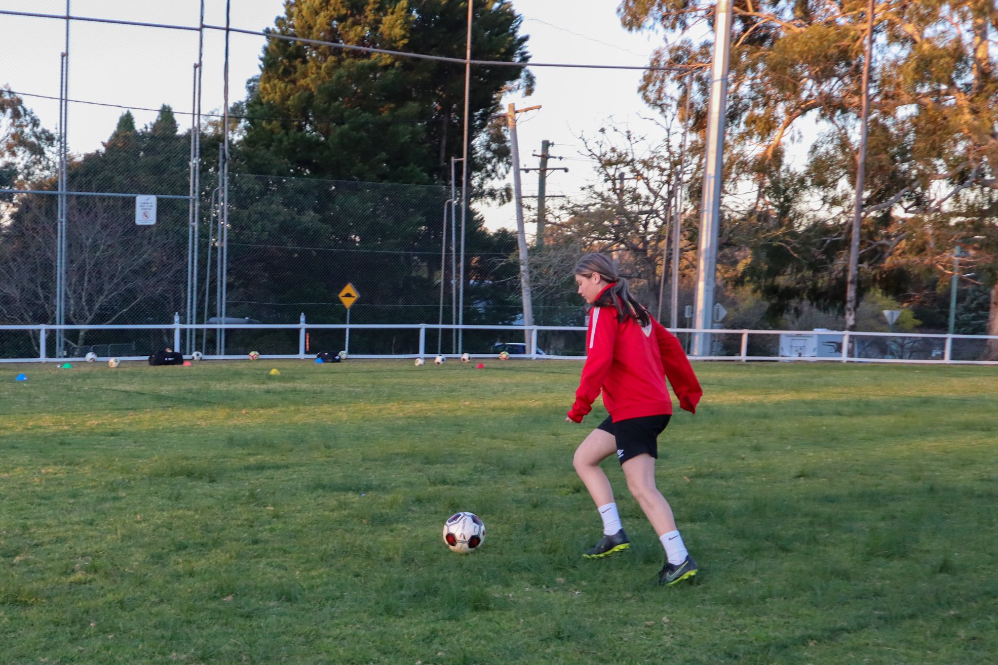 Alison at training