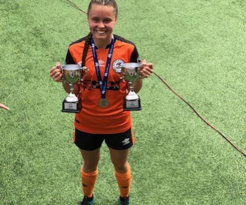 2018 U/15 GF winners Bryleeh coming 2nd in NPL U/15 golden boot. Played in U/17’s scoring goal to advance into semis.